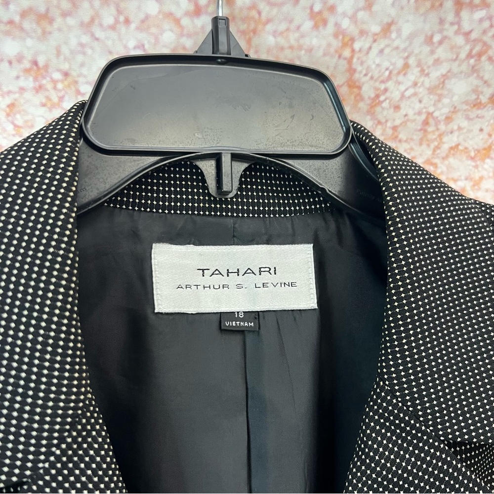 Tahari Dotted Career Blazer - Picture 4 of 10